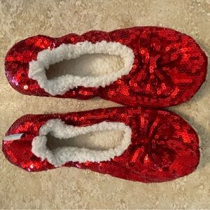 Sequin Red Women's Slippers